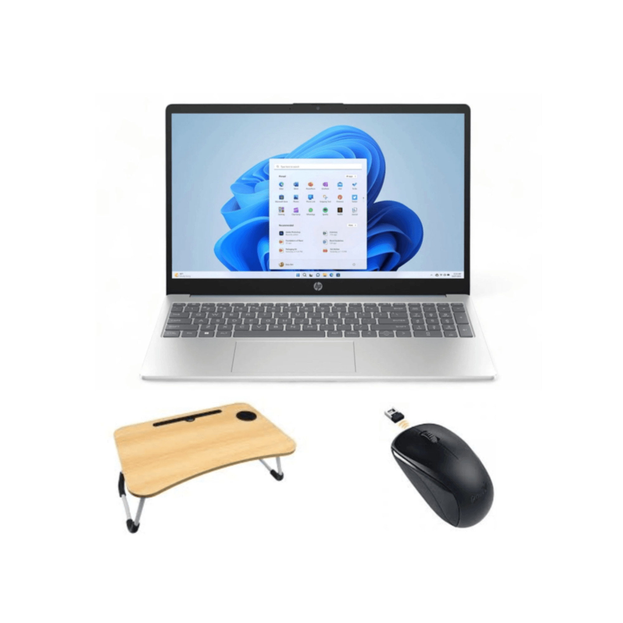 Portatil HP 15-FC0256LA Ryzen 5 7520U 16GB 512GB SSD FHD 15" Blue + Obsequio Soporte Mesa + Mouse NX 7000